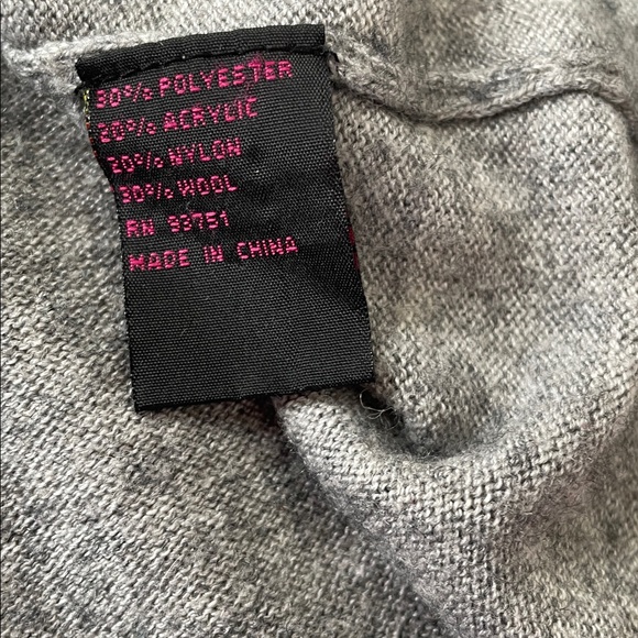 Gray Ruffled Cardigan - Picture 2 of 2